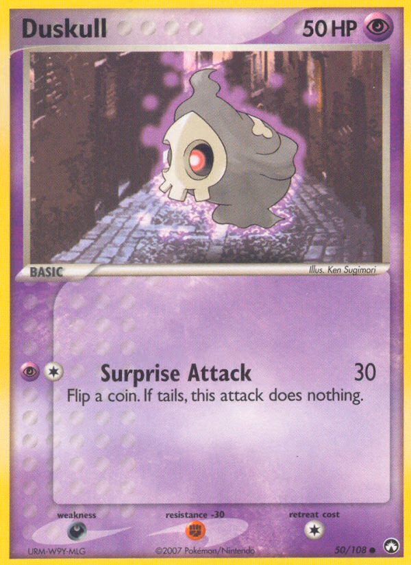 Duskull Pokemon card (50/108, Power Keepers)