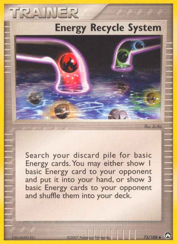 Energy Recycle System Pokemon card (73/108, Power Keepers)