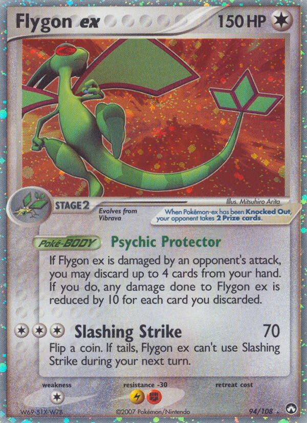Flygon ex Pokemon card (94/108, Power Keepers)