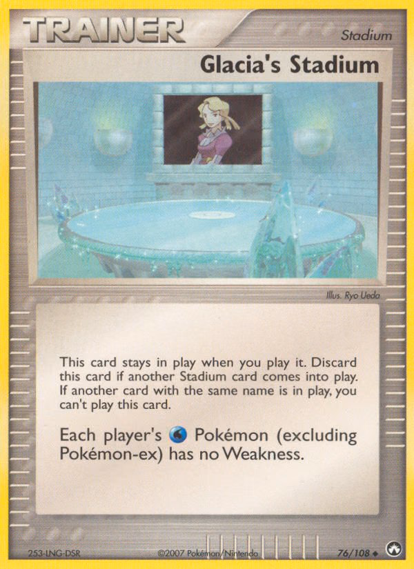 Glacia's Stadium Pokemon card (76/108, Power Keepers)