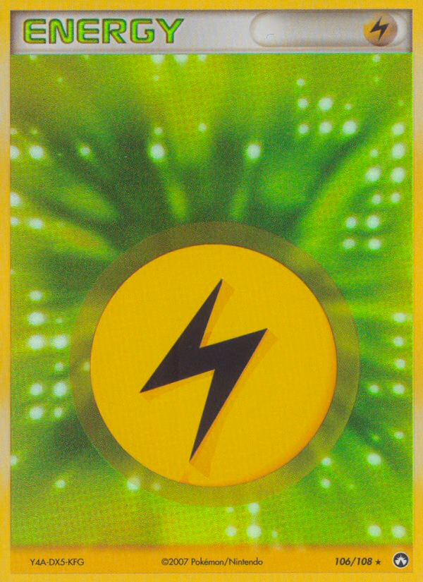 Lightning Energy Pokemon card (106/108, Power Keepers)
