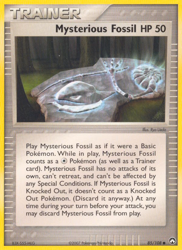 Mysterious Fossil Pokemon card (85/108, Power Keepers)