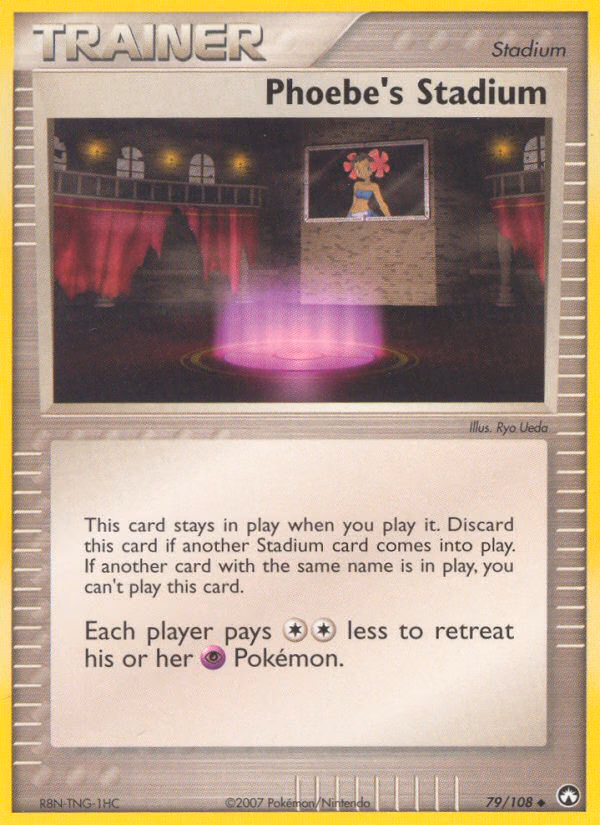 Phoebe's Stadium Pokemon card (79/108, Power Keepers)