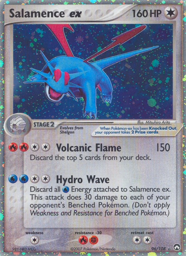 Salamence ex Pokemon card (96/108, Power Keepers)