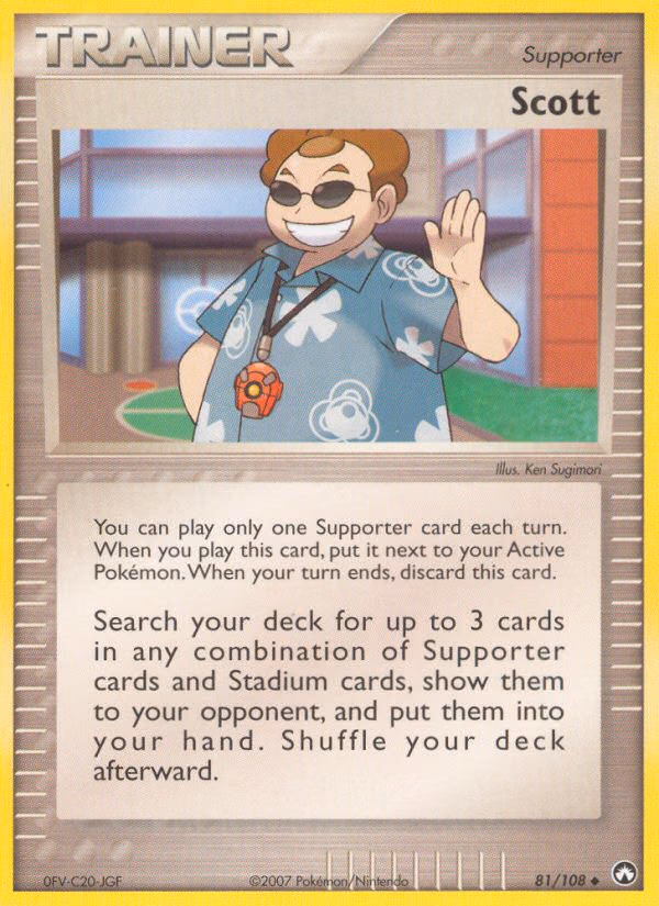 Scott Pokemon card (81/108, Power Keepers)