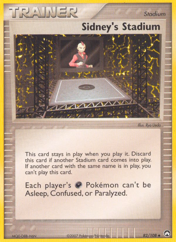 Sidney's Stadium Pokemon card (82/108, Power Keepers)