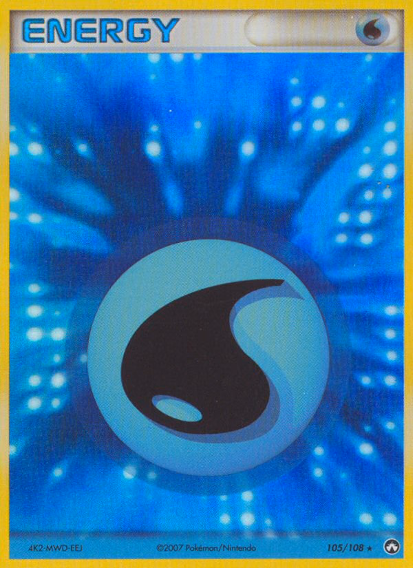 Water Energy Pokemon card (105/108, Power Keepers)