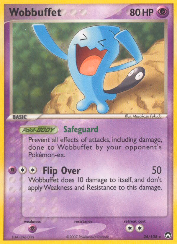 Wobbuffet Pokemon card (24/108, Power Keepers)