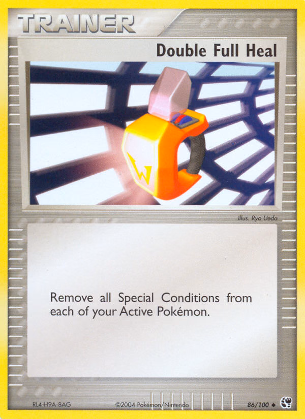 Double Full Heal Pokemon card (86/100, Sandstorm)