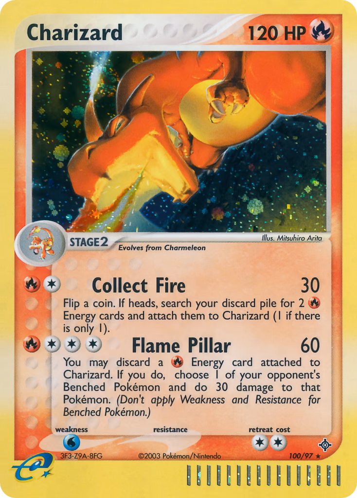 Charizard Pokemon card (100/97, Dragon)