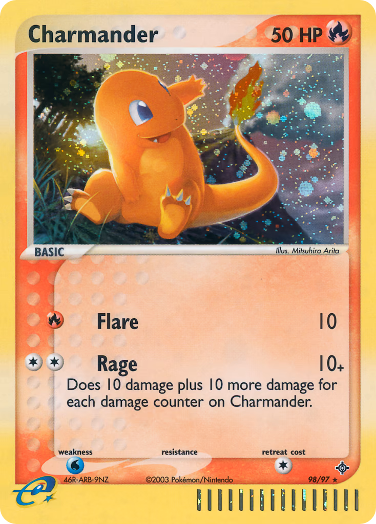 Charmander Pokemon card (98/97, Dragon)