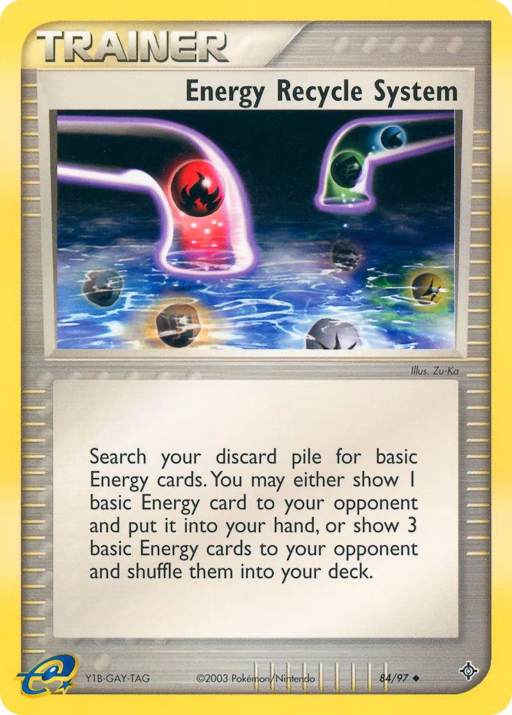 Energy Recycle System Pokemon card (84/97, Dragon)