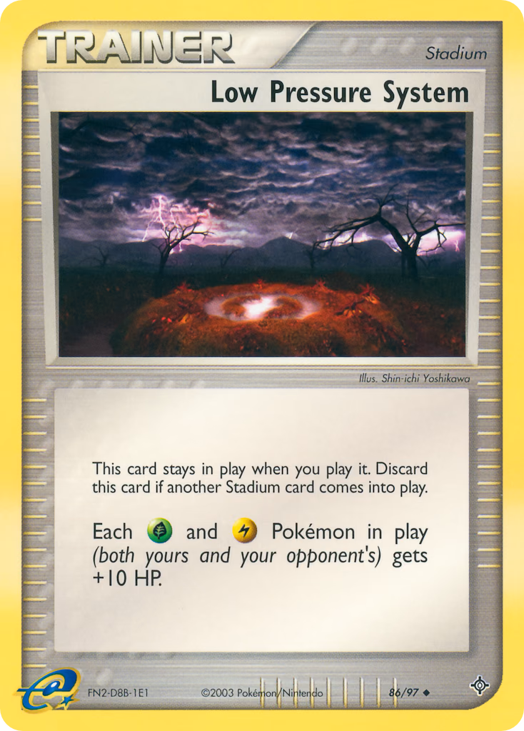 Low Pressure System Pokemon card (86/97, Dragon)