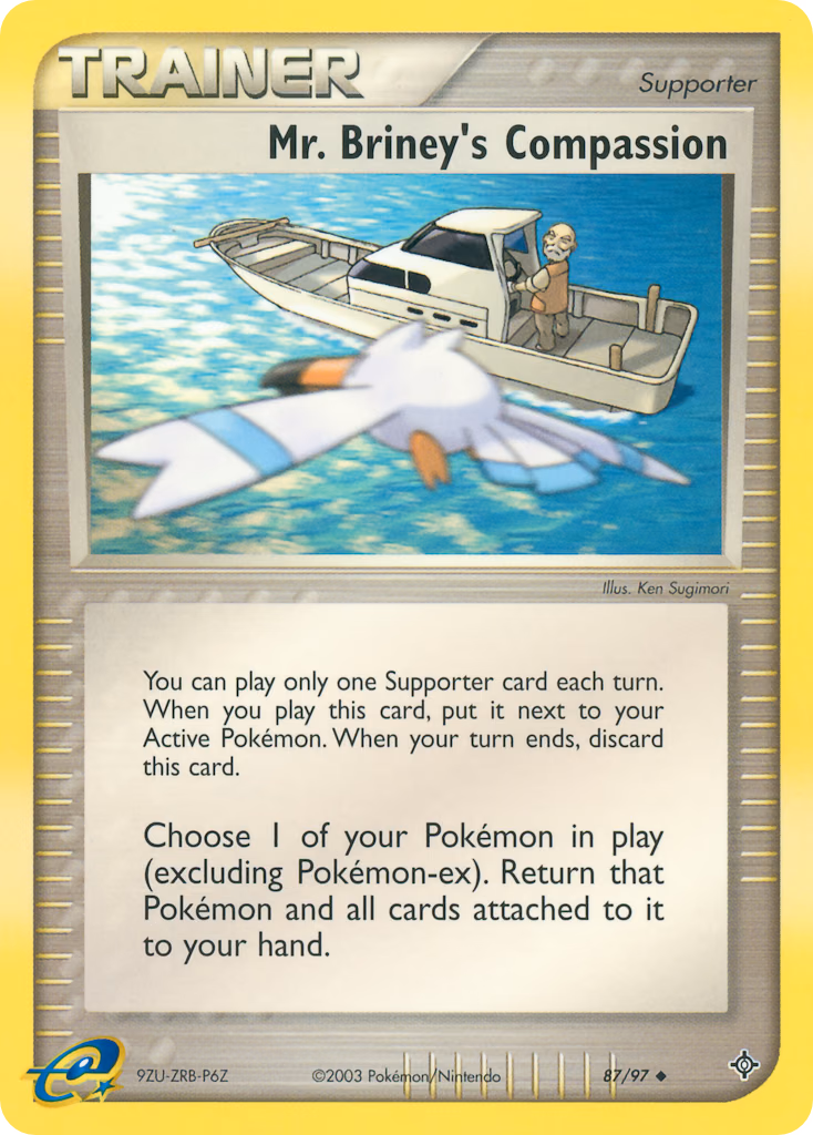 Mr. Briney's Compassion Pokemon card (87/97, Dragon)