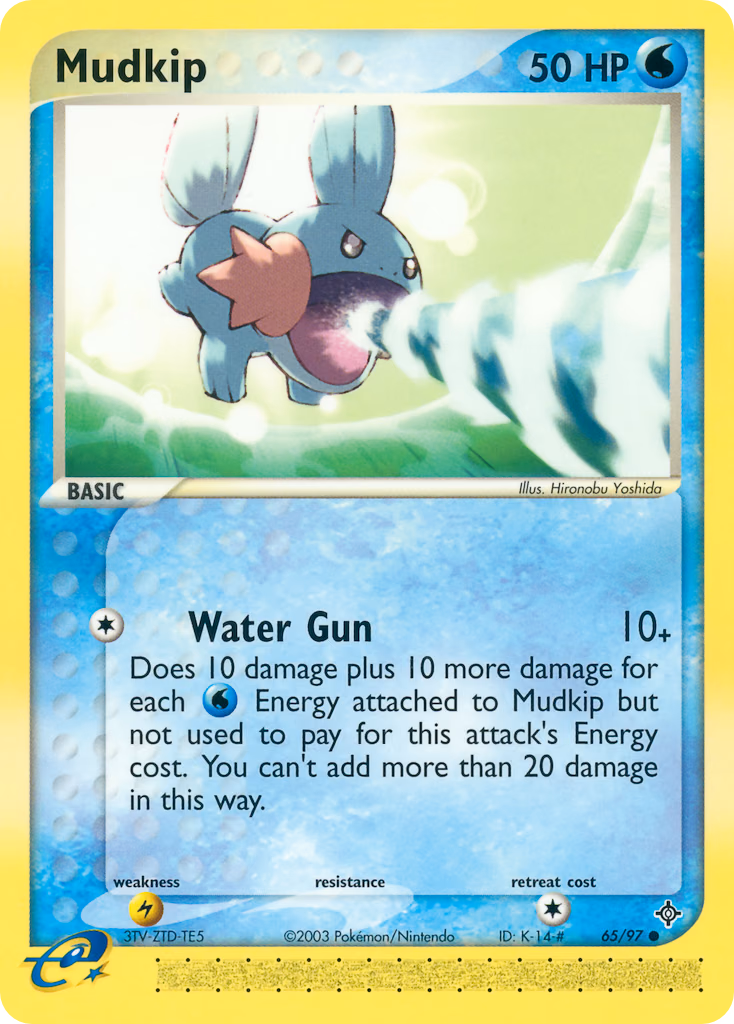 Mudkip Pokemon card (65/97, Dragon)