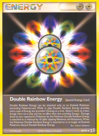 Double Rainbow Energy Pokemon card (88/95, Team Magma vs Team Aqua)