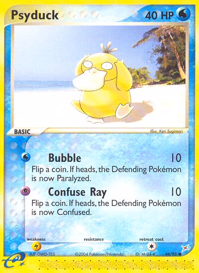 Psyduck Pokemon card (44/95, Team Magma vs Team Aqua)