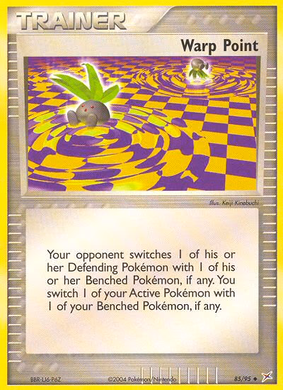 Warp Point Pokemon card (85/95, Team Magma vs Team Aqua)