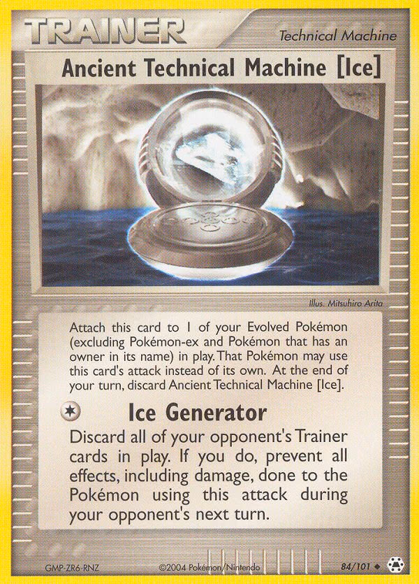 Ancient Technical Machine [Ice] Pokemon card (84/101, Hidden Legends)