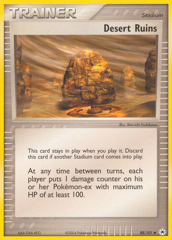 Desert Ruins Pokemon card (88/101, Hidden Legends)