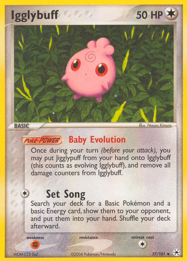 Igglybuff Pokemon card (37/101, Hidden Legends)