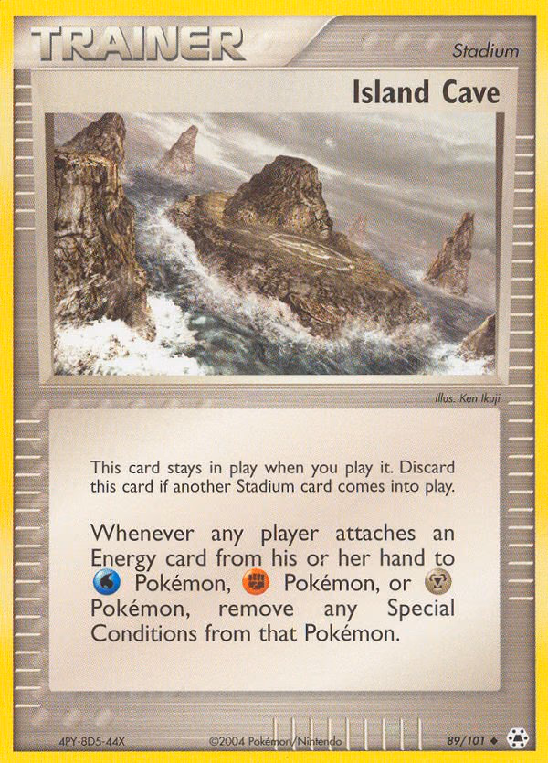 Island Cave Pokemon card (89/101, Hidden Legends)