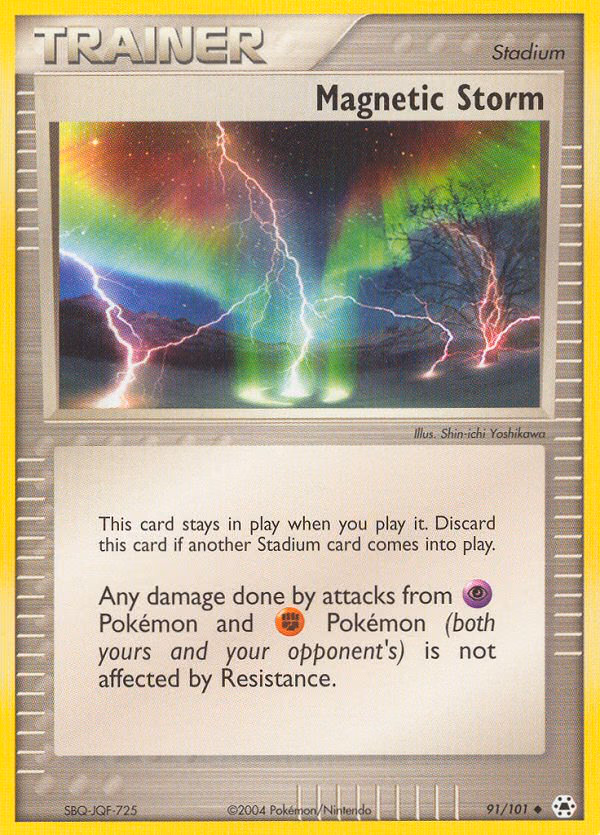 Magnetic Storm Pokemon card (91/101, Hidden Legends)