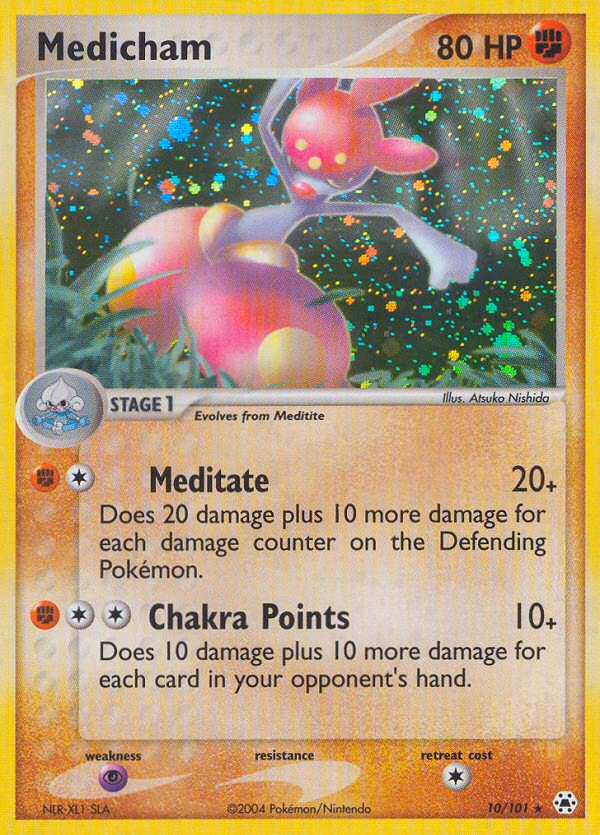 Medicham Pokemon card (10/101, Hidden Legends)