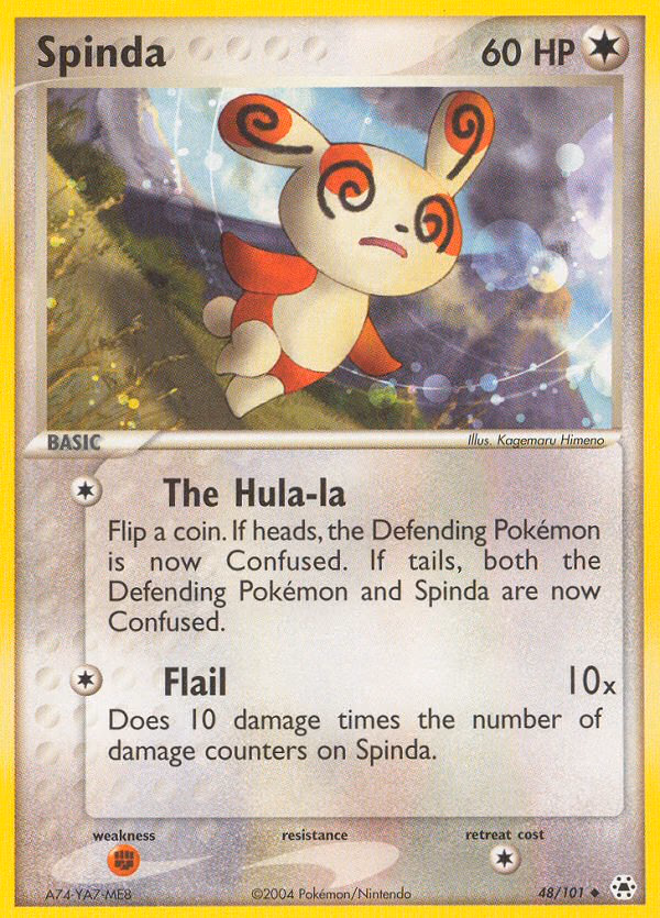 Spinda Pokemon card (48/101, Hidden Legends)