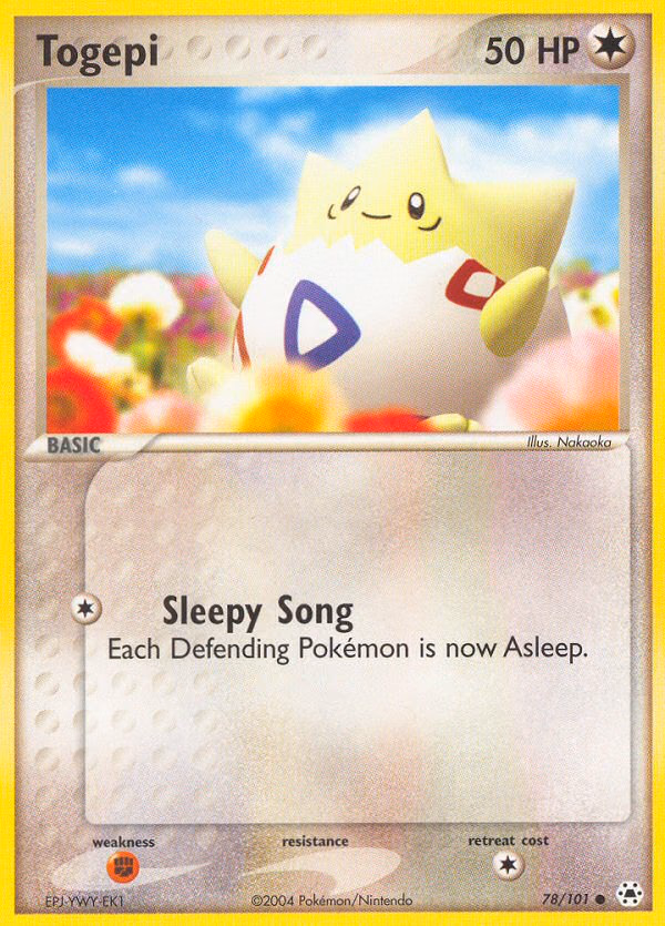 Togepi Pokemon card (78/101, Hidden Legends)