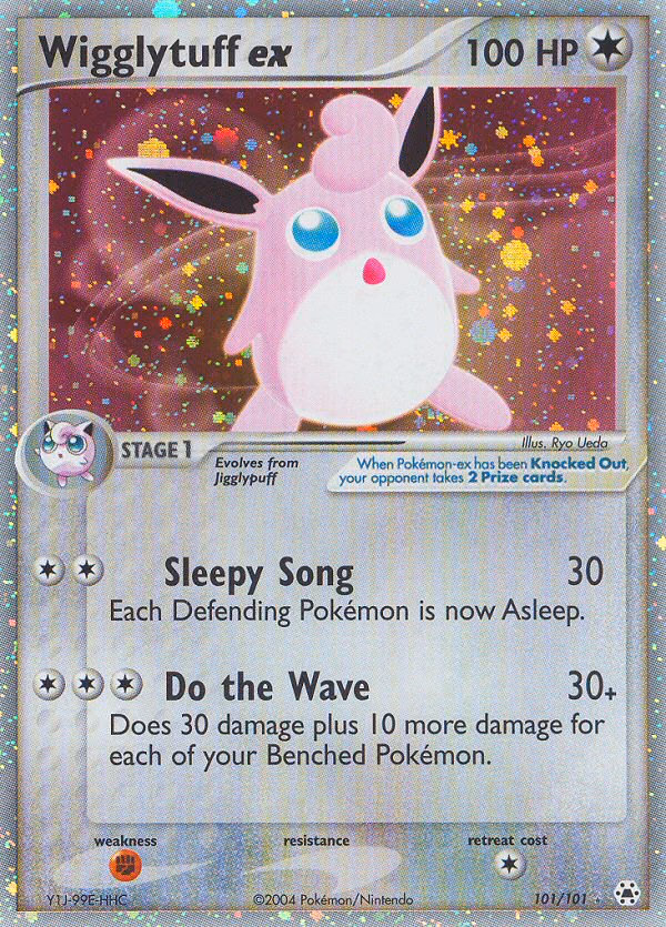 Wigglytuff ex Pokemon card (101/101, Hidden Legends)