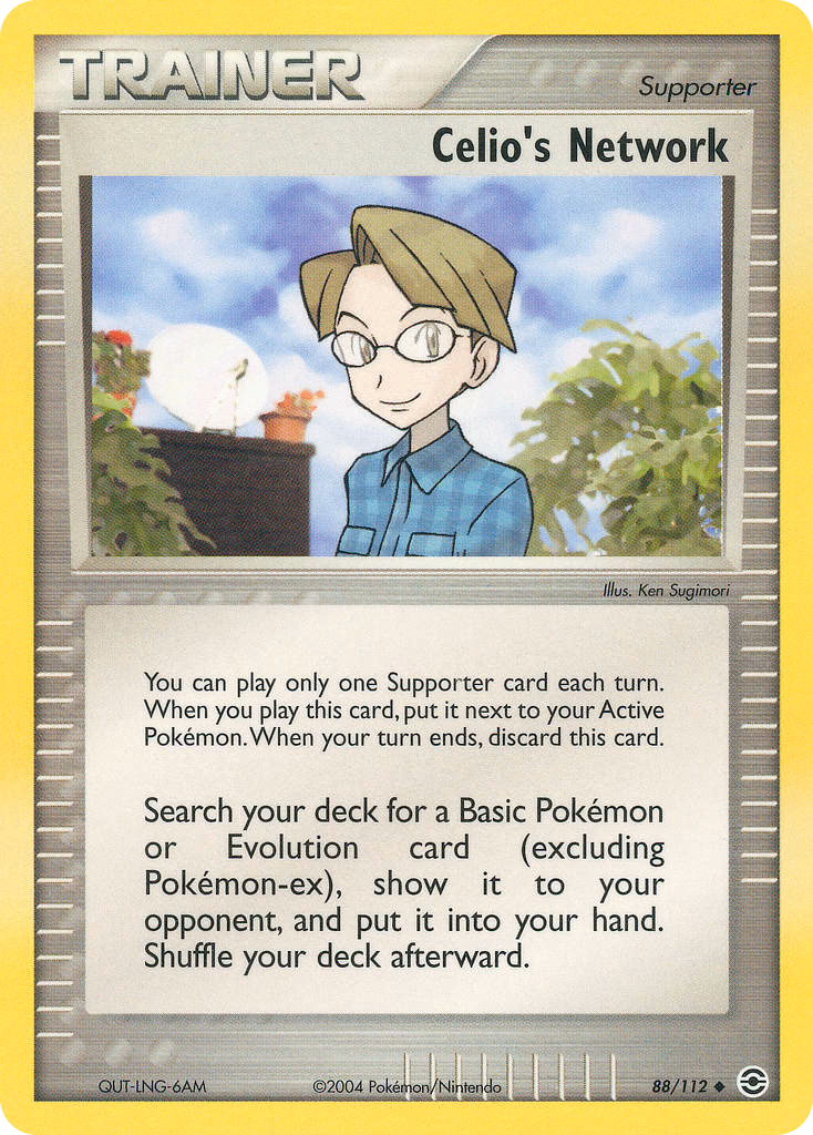 Celio's Network Pokemon card (88/112, FireRed & LeafGreen)