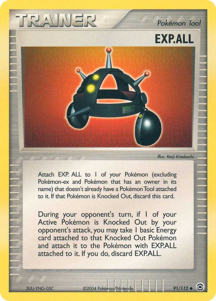EXP.ALL Pokemon card (91/112, FireRed & LeafGreen)