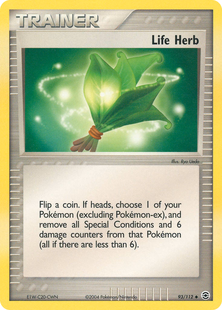 Life Herb Pokemon card (93/112, FireRed & LeafGreen)