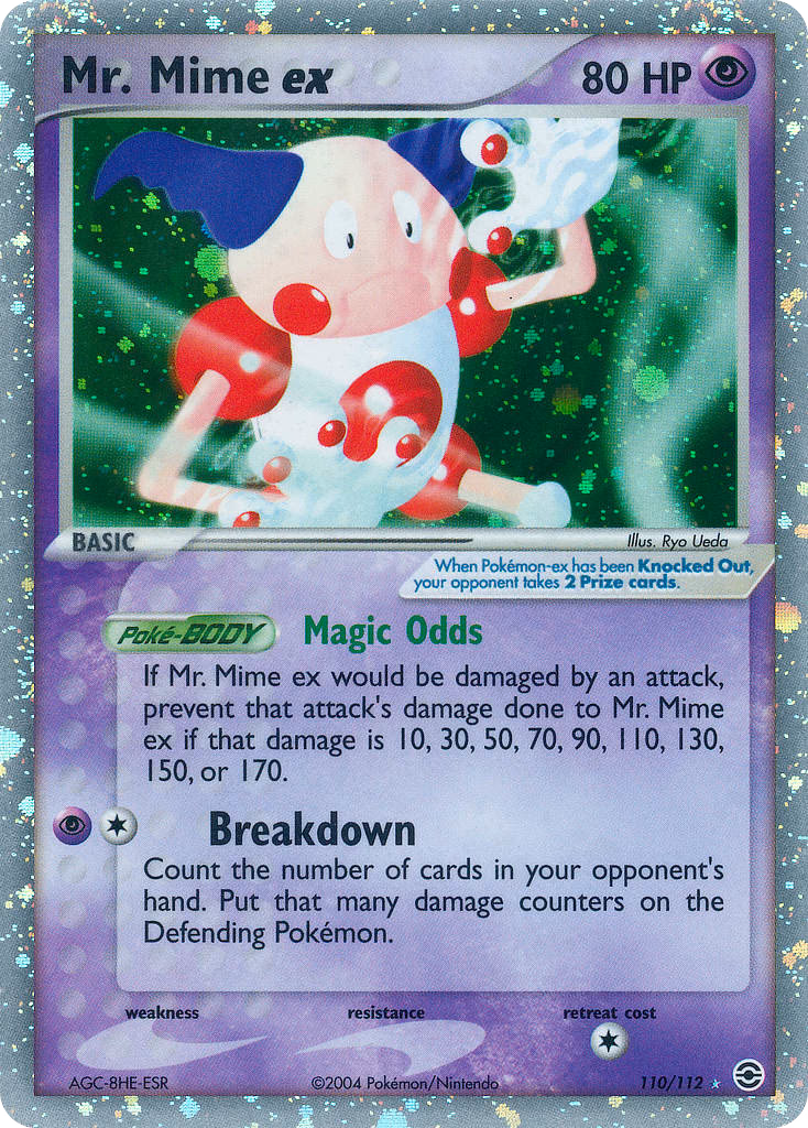 Mr. Mime ex Pokemon card (110/112, FireRed & LeafGreen)
