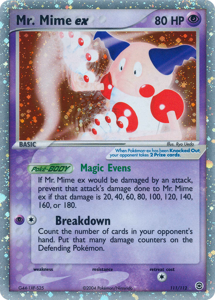 Mr. Mime ex Pokemon card (111/112, FireRed & LeafGreen)
