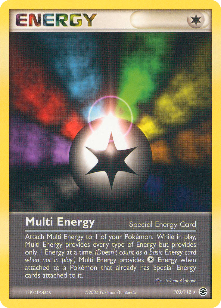 Multi Energy Pokemon card (103/112, FireRed & LeafGreen)