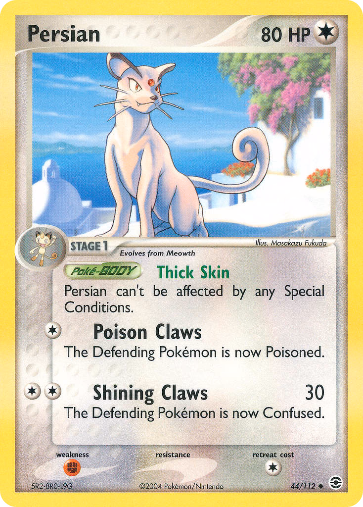 Persian Pokemon card (44/112, FireRed & LeafGreen)