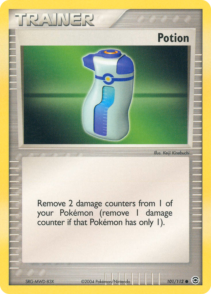 Potion Pokemon card (101/112, FireRed & LeafGreen)
