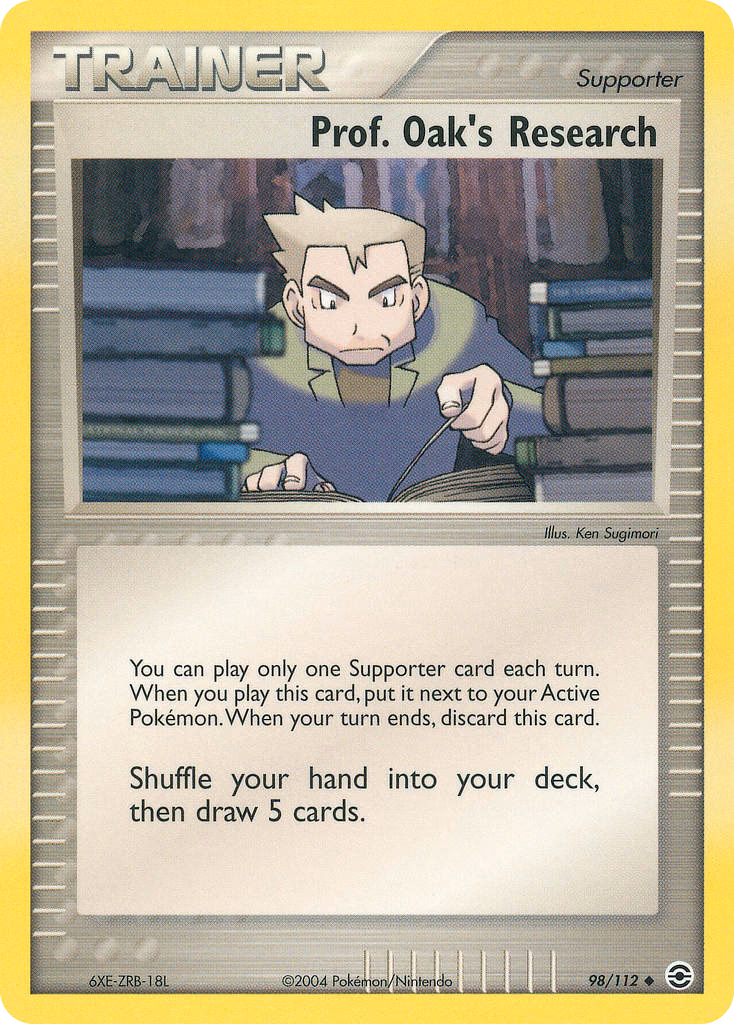 Prof. Oak's Research Pokemon card (98/112, FireRed & LeafGreen)