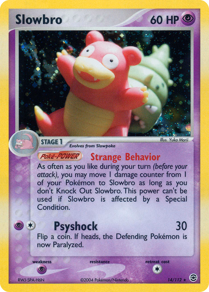 Slowbro Pokemon card (14/112, FireRed & LeafGreen)
