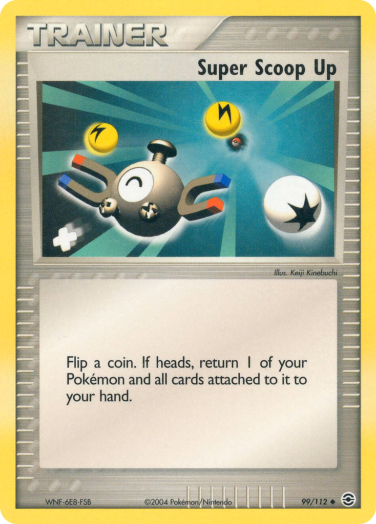 Super Scoop Up Pokemon card (99/112, FireRed & LeafGreen)