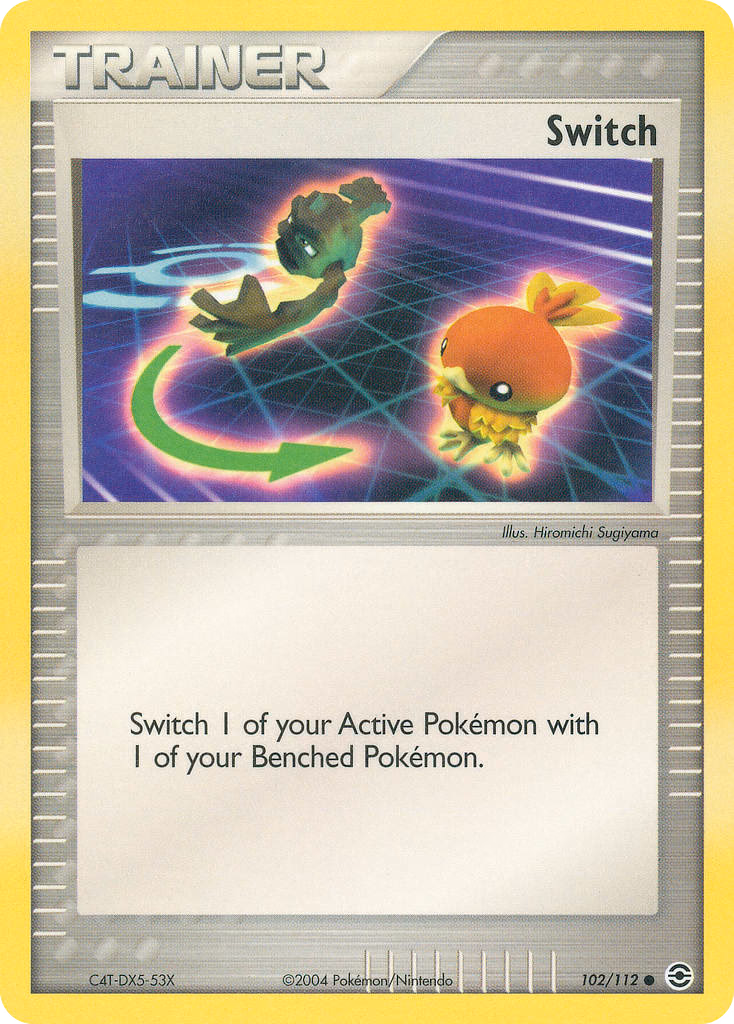 Switch Pokemon card (102/112, FireRed & LeafGreen)