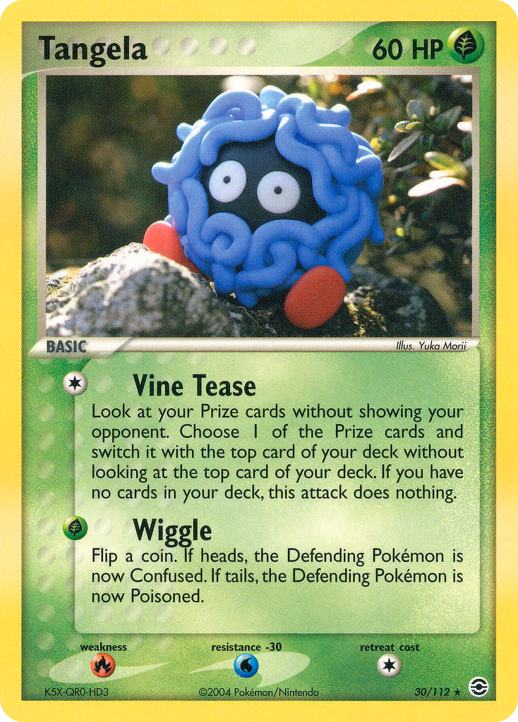 Tangela Pokemon card (30/112, FireRed & LeafGreen)