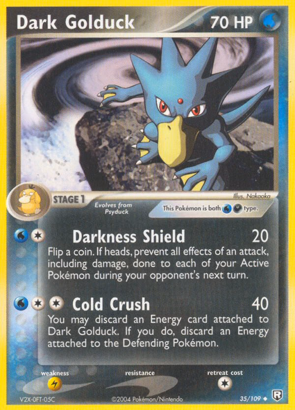 Dark Golduck Pokemon card (35/109, Team Rocket Returns)