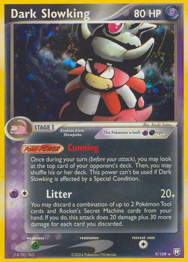 Dark Slowking Pokemon card (9/109, Team Rocket Returns)