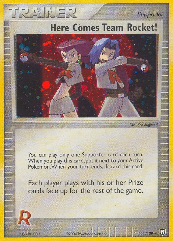 Here Comes Team Rocket! Pokemon card (111/109, Team Rocket Returns)