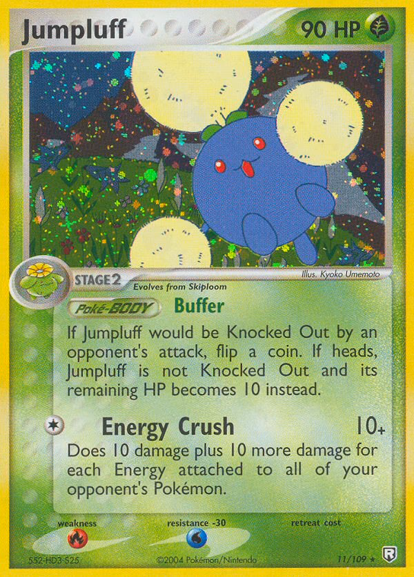 Jumpluff Pokemon card (11/109, Team Rocket Returns)