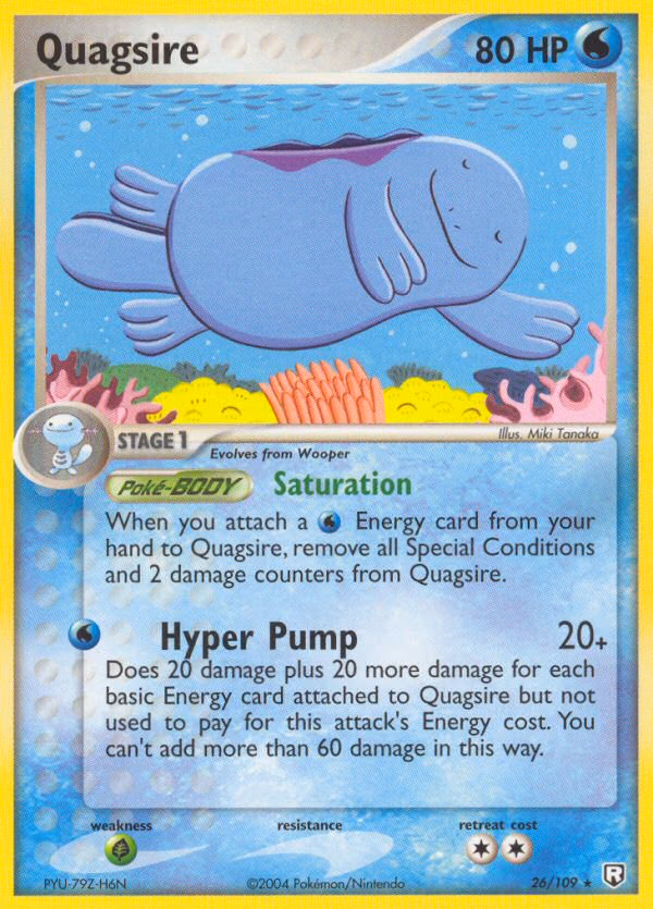 Quagsire Pokemon card (26/109, Team Rocket Returns)
