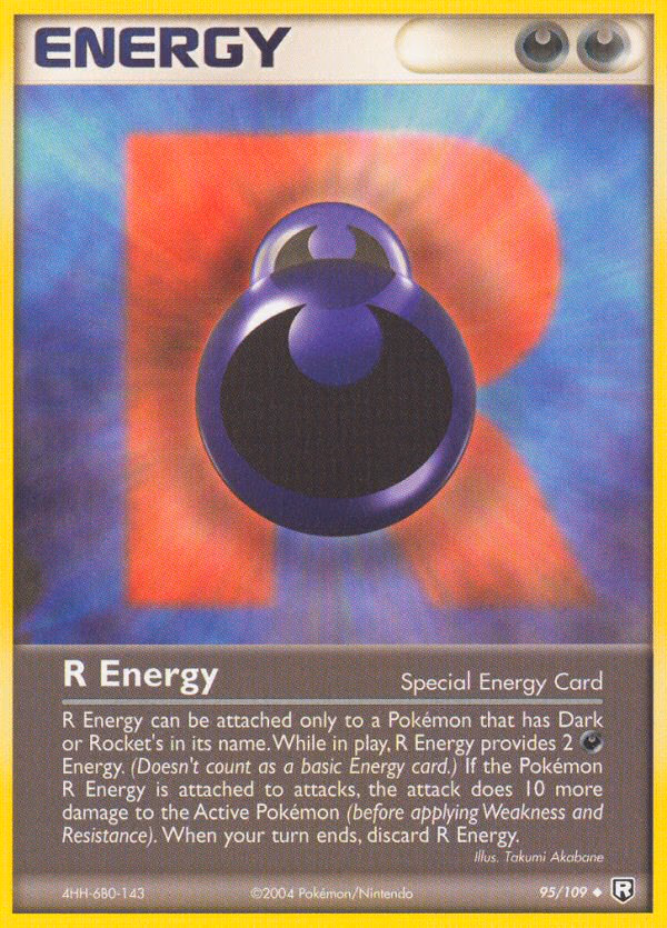R Energy Pokemon card (95/109, Team Rocket Returns)